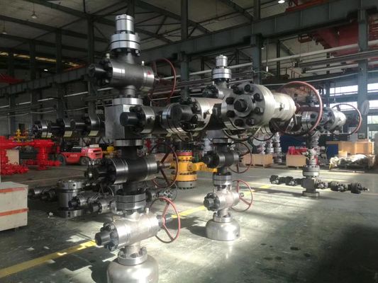 درخت کریسمس سرچاه میدان نفتی API 6A / درخت X-Mas نفتی برای حفاری چاه